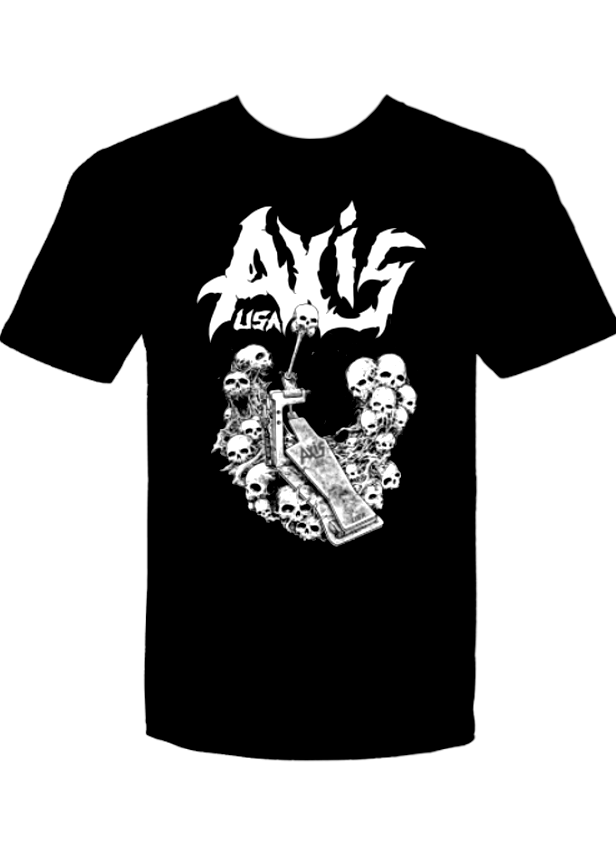 AXiS T-Shirt - Skull Pedal (White Logo)